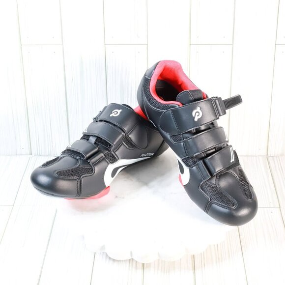 Peloton Bike Cycling w/cleats Adjustable Shoes Black Red Size EU 41, Women’s 10, - Picture 1 of 11